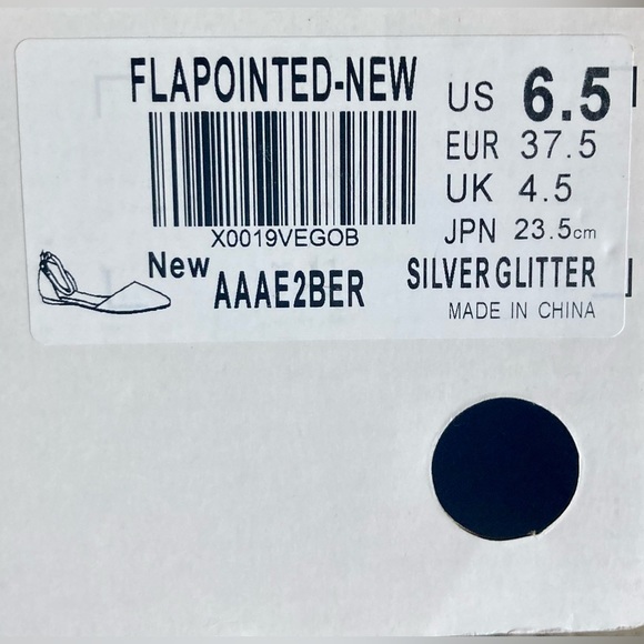 DREAM PAIRS SILVER FLATS WITH ANKLE STRAP - Picture 13 of 14